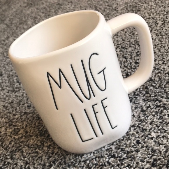 Rae Dunn MUG LIFE / Thug Life Ceramic Coffee Mug - Picture 1 of 5